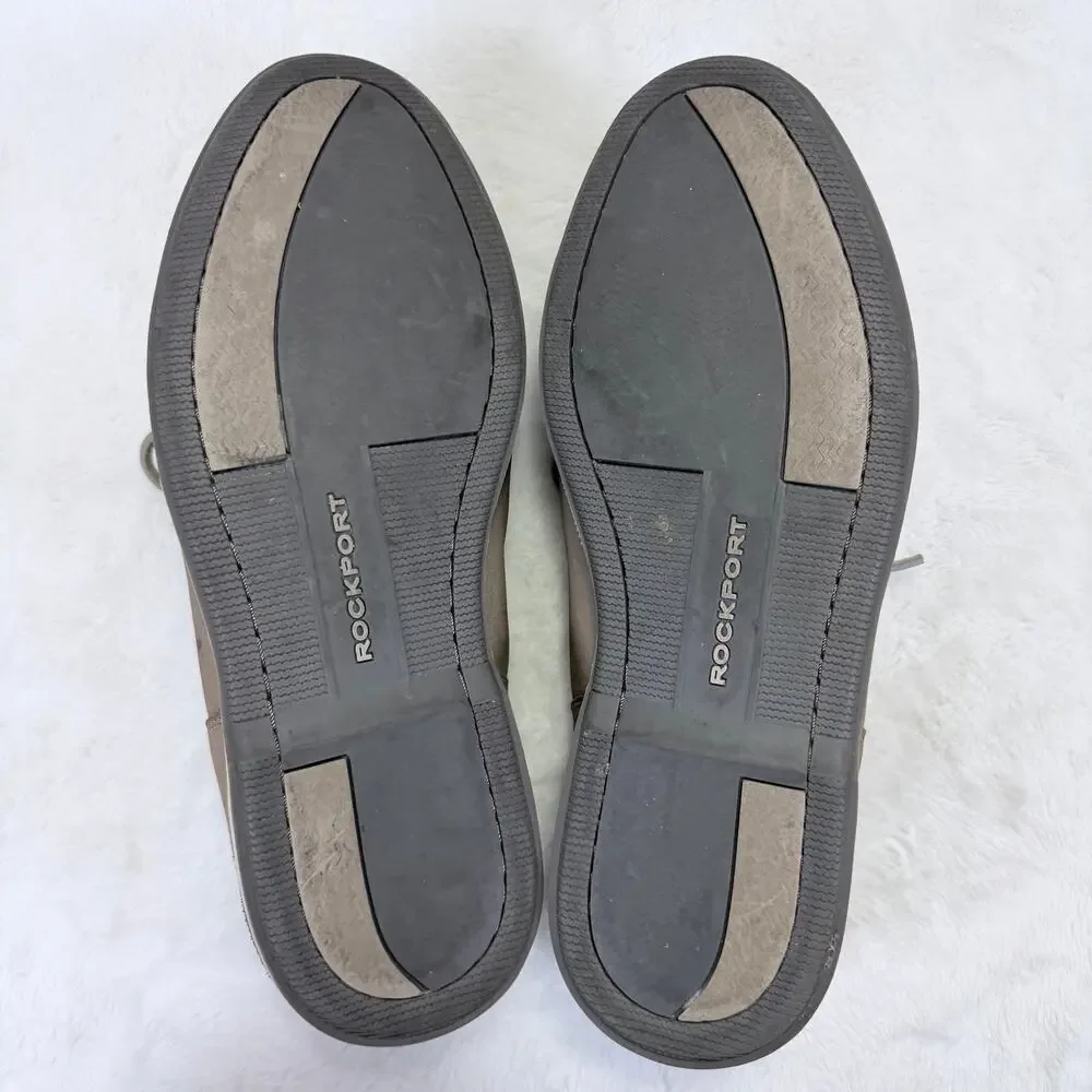 Rockport Authentic Original Men’s Two-Tone Leather Boat Shoes Size 14